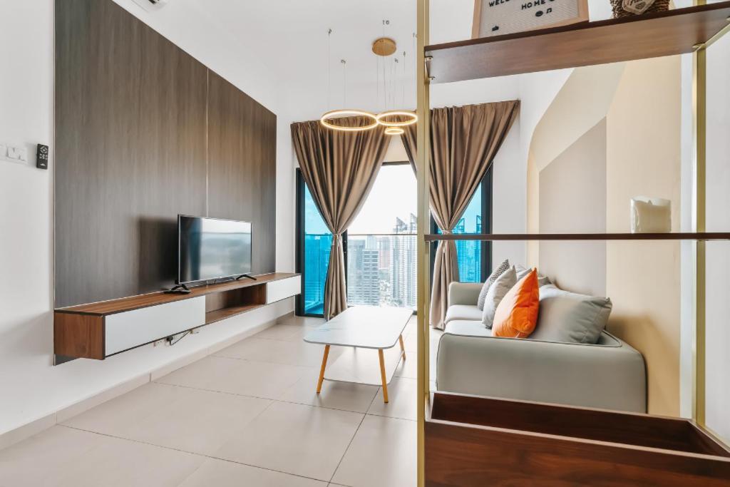 Nowhere 2Br & 2Bath Apartment With Balcony @ Reizz Residences 吉隆坡 外观 照片